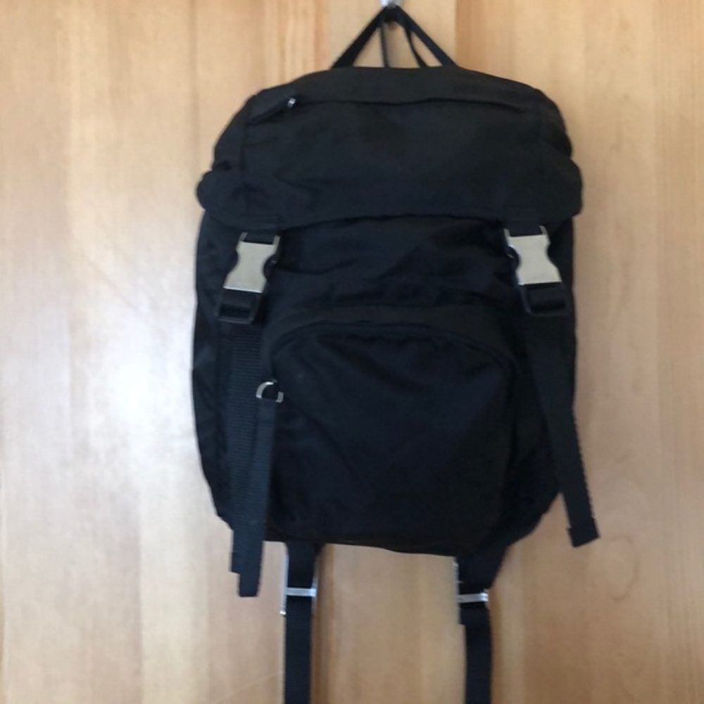 Prada Nylon Backpack Tessuto Montagn in Nero